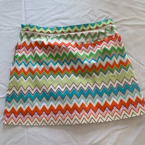 Liz Claiborne Golf Skort Zig Zag Patter Size 12